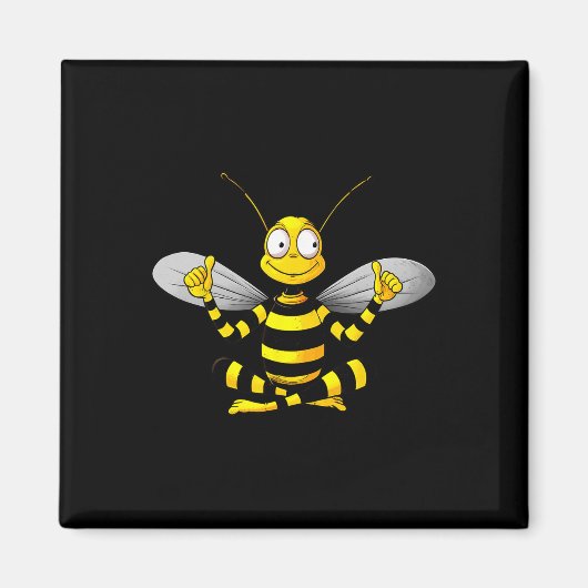 Aimant Yoga des abeilles (Devant)