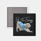 Aimant Yoga Downward Dog - Soyez La Citation De L'Énergie (Recto/Verso)