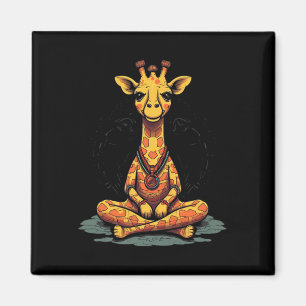 Aimant Yoga Girafe Méditation Pleine Conscience Zen Namas