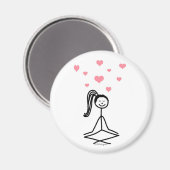 Aimant Yoga Girl (Recto/Verso)