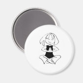 Aimant Yoga Girl- namaste (Recto/Verso)