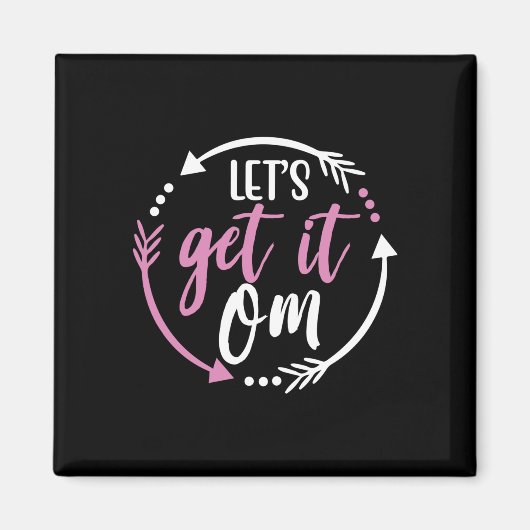 Aimant Yoga Lover | Obtenons-Le Om (Devant)