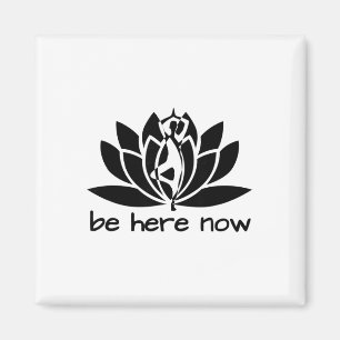 Aimant Yoga Soyez Ici Maintenant Fitness Workout Namaste 