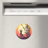 Aimant Yoga Sunset Love (In Situ (Lave-vaisselle))