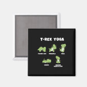 Aimant Yoga T-rex (Recto/Verso)