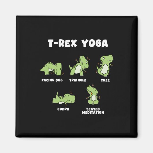 Aimant Yoga T-rex (Devant)