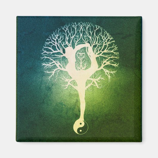 Aimant Yoga Yin Yang (Devant)