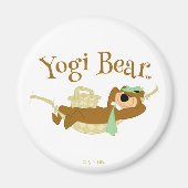 Aimant Yogi Bear Pique-nique Hammock Nap Time (Devant)