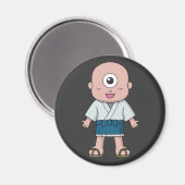 Aimant Yokai Hitotsume-kozou (Enfant à un oeil) (Recto/Verso)