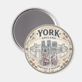 Aimant York, Angleterre (Recto/Verso)