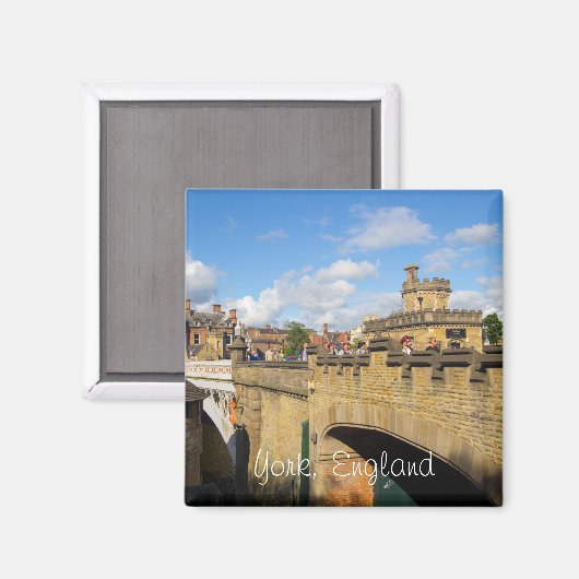 Aimant York, Angleterre (Recto/Verso)
