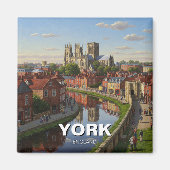 Aimant York Angleterre Travel (Devant)