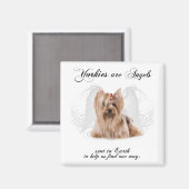 Aimant Yorkie Angel (Recto/Verso)