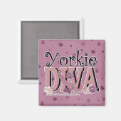 Aimant Yorkie DIVA (Recto/Verso)
