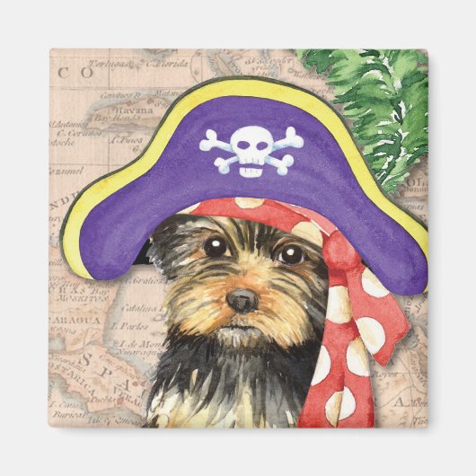 Aimant Yorkie Pirate (Devant)