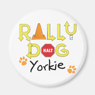 Aimant Yorkie Rally Dog