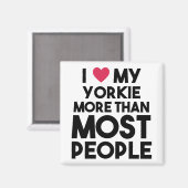 Aimant Yorkie sur les gens (Recto/Verso)