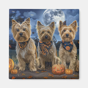 Aimant Yorkipoo Halloween Épouvantable