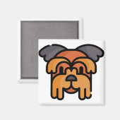 Aimant Yorkshire Terrier (Recto/Verso)