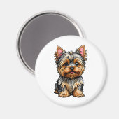Aimant Yorkshire Terrier (Recto/Verso)