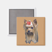 Aimant Yorkshire Terrier (Recto/Verso)