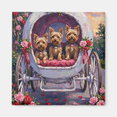 Aimant Yorkshire Terrier Chien de la Saint-Valentin (Devant)
