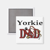 Aimant Yorkshire Terrier Papa Cadeaux (Recto/Verso)
