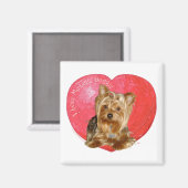 Aimant Yorkshire Terrier Saint-Valentin (Recto/Verso)
