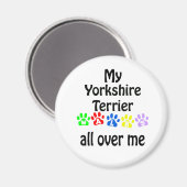Aimant Yorkshire Terrier Walks Design (Recto/Verso)