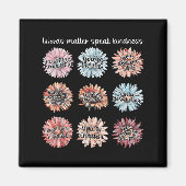 Aimant You Are Enough Words Speak Kindness Sitive Daisy  (Devant)