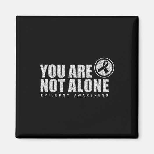 Aimant You Are Not Alone Wear Purple Day Epilepsy Awarene (Devant)