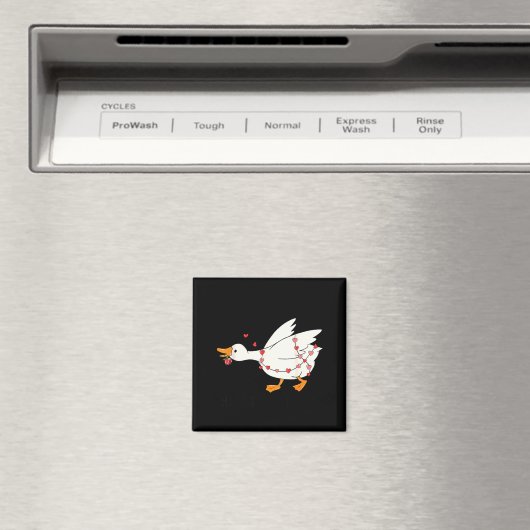 Aimant You Make My Heart Go Honk Goose Valentine  (In Situ (Lave-vaisselle))