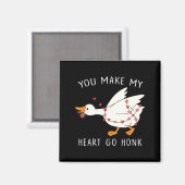 Aimant You Make My Heart Go Honk Goose Valentine's Day (Recto/Verso)