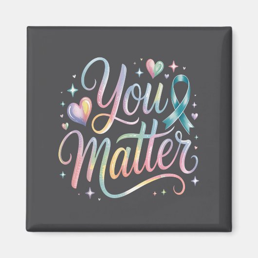 Aimant You Suicide Prevention Awareness  (Devant)