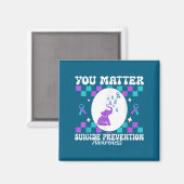 Aimant You Suicide Prevention Awareness Women  (Recto/Verso)