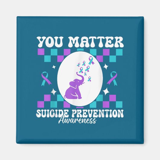 Aimant You Suicide Prevention Awareness Women  (Devant)
