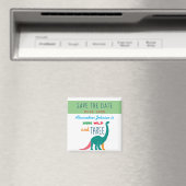 Aimant Young Wild and Three Dinosaur Green Save the Date (In Situ (Lave-vaisselle))