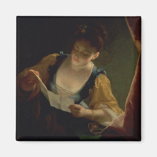 Aimant Young Woman Reading a Letter (Devant)