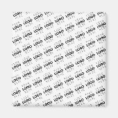 Aimant Your Logo Simple Repeating Diagonal Pattern (Devant)