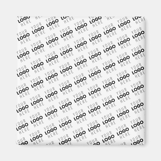 Aimant Your Logo Simple Repeating Diagonal Pattern (Devant)