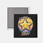Aimant You're A Star Compliment Day Motivational Design  (Recto/Verso)