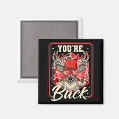Aimant You're One Cool Buck Camouflage Valentine's Day Hu (Recto/Verso)