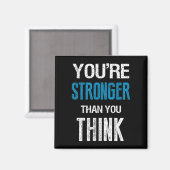 Aimant You're Stronger Than You Think Motivational (Recto/Verso)