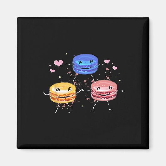 Aimant Yummy Cute Cheerleading Macaroon Gift  (Devant)