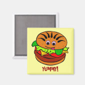 Aimant Yummy Hamburger (Recto/Verso)