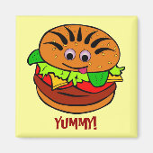Aimant Yummy Hamburger (Devant)