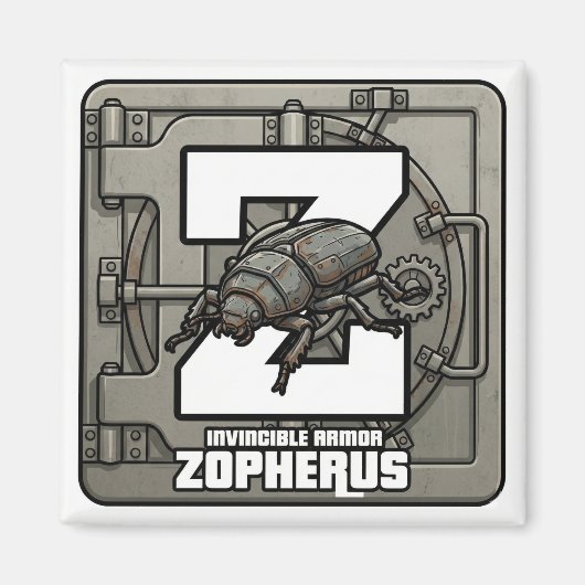 Aimant Z est pour Zopherus (Coléoptère blindé) – ABC de s (Devant)