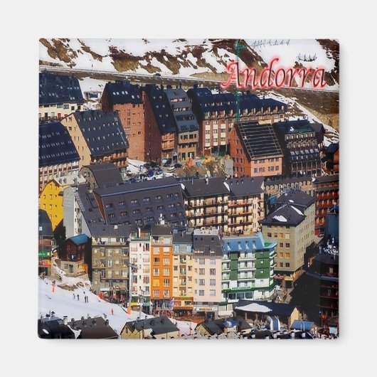 Aimant zAD006 - Panorama ANDORRA - Réfrigérateur (Devant)