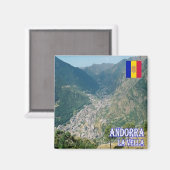 Aimant zAD009, LA VELLA Andorre, Frigo (Recto/Verso)