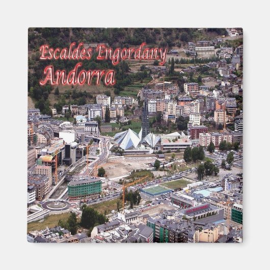 Aimant zAD016 ESCALDES ENGORDANY Andorre, Frigo (Devant)